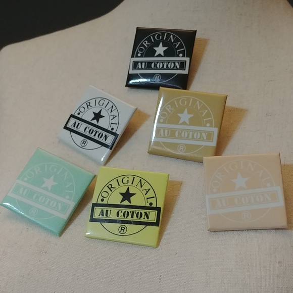 Vintage Au Coton Buttons Bundle of 6 - Picture 3 of 4